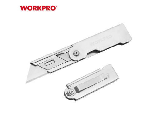 Нож складной металлический WORKPRO WP211001