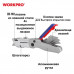 Нож складной металлический 4-х позиционный + 3 лезвия WORKPRO WP211011