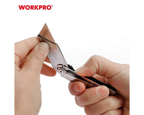 Нож складной металлический WORKPRO WP211001
