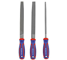 Набор напильников WORKPRO 200 мм, 3 шт. WP201702