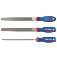 Набор напильников по дереву WORKPRO 200 мм, 3 шт. WP201703
