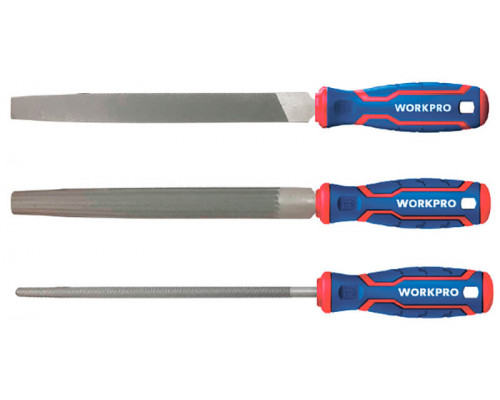 Набор напильников по дереву WORKPRO 200 мм, 3 шт. WP201703