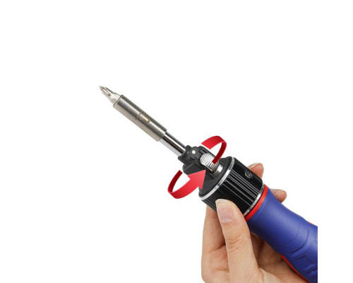 Отвертка с трещоткой WORKPRO 2X DRIVE (6 насадок) WP221069