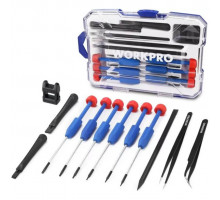 Набор инструментов WORKPRO для прецизионного ремонта в кейсе 12 пр WP200531