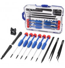 Набор инструментов WORKPRO для прецизионного ремонта в кейсе 12 пр WP200531
