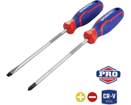 Набор отверток WORKPRO CR-V 2 шт. WP200503