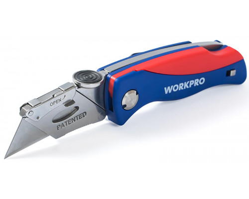 Быстросменный складной нож WORKPRO WP211006