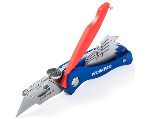 Быстросменный складной нож WORKPRO WP211006