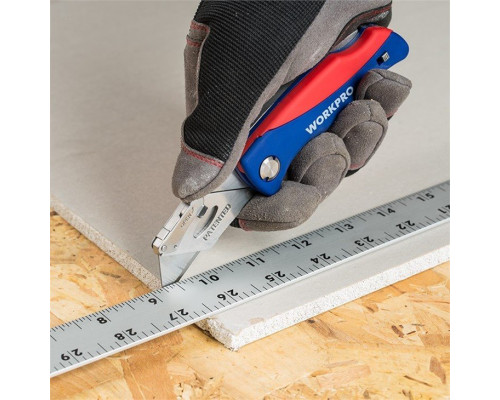 Быстросменный складной нож WORKPRO WP211006