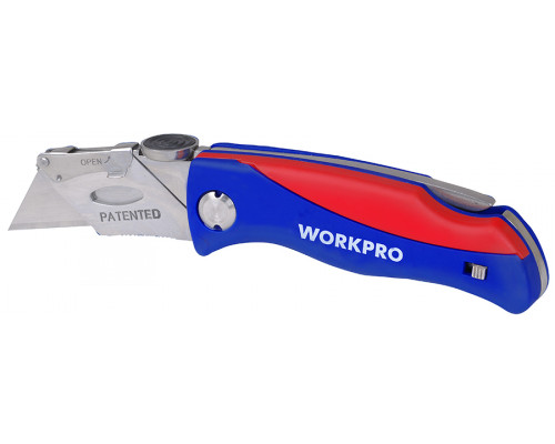 Быстросменный складной нож WORKPRO WP211006