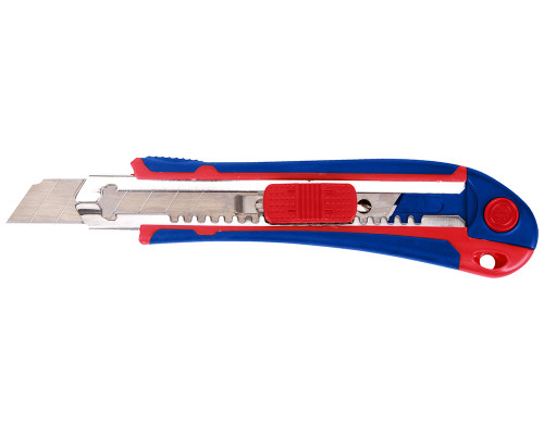 Нож с автофиксацией и автозагрузкой лезвий WORKPRO 18 мм, SK5, + 5 лезвий WP212011