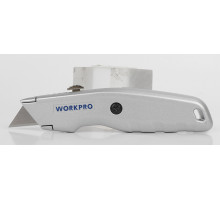 Строительный выдвижной нож WORKPRO алюминиевый WP213006