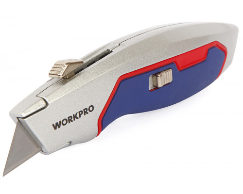 Быстрооткрывающийся строительный нож WORKPRO WP213011