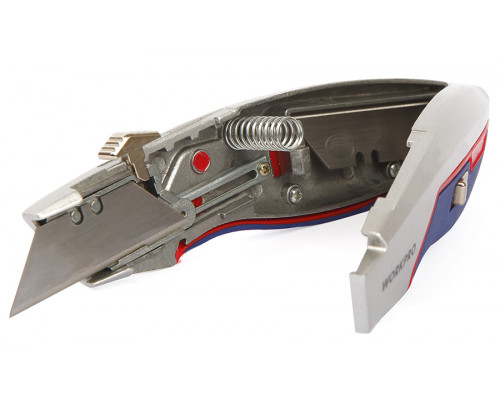 Быстрооткрывающийся строительный нож WORKPRO WP213011