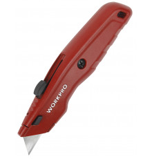 Выдвижной нож WORKPRO алюминиевый WP213017