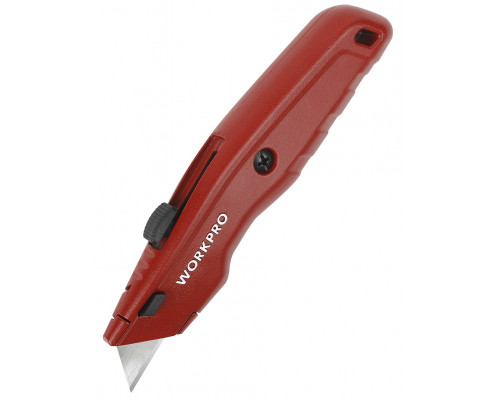 Выдвижной нож WORKPRO алюминиевый WP213017