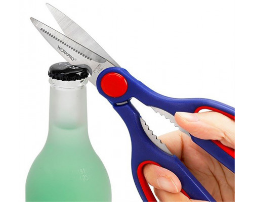 Кухонные многофункциональные ножницы WORKPRO 215 мм WP214005