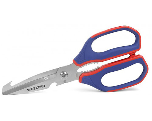 Многофункциональные кухонные ножницы WORKPRO 250 мм WP214006