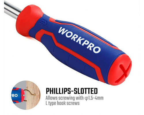 Отвертка 6-В-1 WORKPRO WP221046
