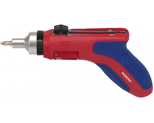 Отвертка с пистолетной рукояткой WORKPRO с автозагрузкой WP221048