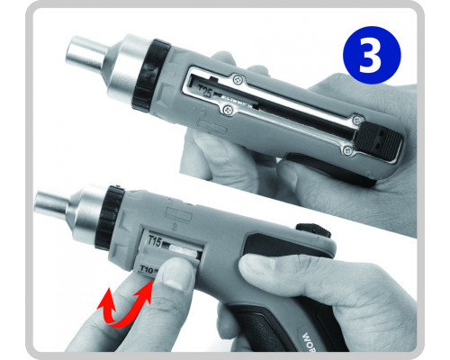 Отвертка с пистолетной рукояткой WORKPRO с автозагрузкой WP221048