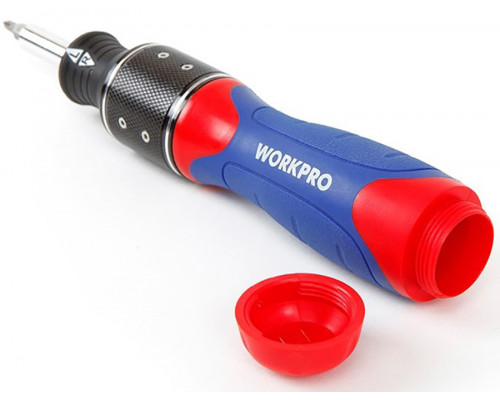 Отвертка с набором двойных насадок WORKPRO WP221055