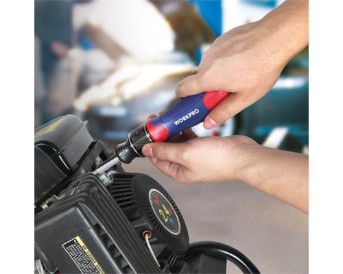 Отвертка с набором двойных насадок WORKPRO WP221055