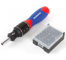 Отвертка с набором двойных насадок WORKPRO WP221055