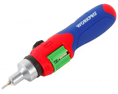 Отвертка с трещоткой WORKPRO 24 бит, с автозагрузкой WP221056