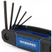 Набор шестигранных метрических ключей WORKPRO 8 шт. складной WP222028