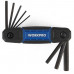 Набор шестигранных метрических ключей WORKPRO 8 шт. складной WP222028
