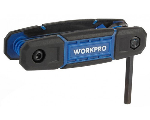 Набор шестигранных метрических ключей WORKPRO 8 шт. складной WP222028