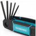Набор шестигранных ключей WORKPRO TORX, складной, 8 шт. WP222030