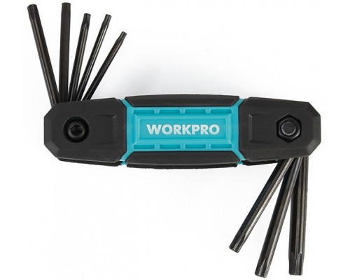 Набор шестигранных ключей WORKPRO TORX, складной, 8 шт. WP222030