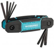 Набор шестигранных ключей WORKPRO TORX, складной, 8 шт. WP222030