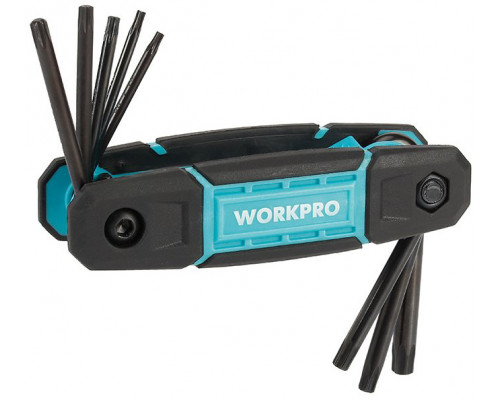 Набор шестигранных ключей WORKPRO TORX, складной, 8 шт. WP222030