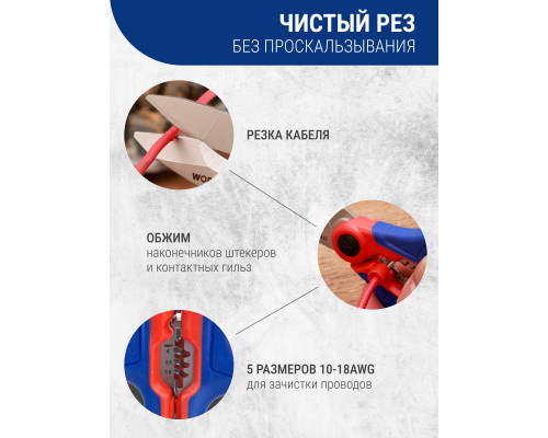 Ножницы электрика WORKPRO WP294003