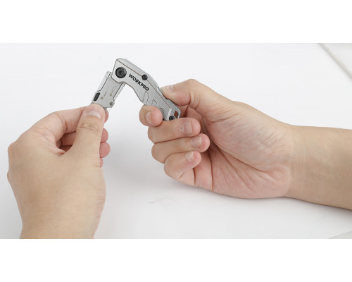 Нож складной алюминиевый WORKPRO мини WP211010
