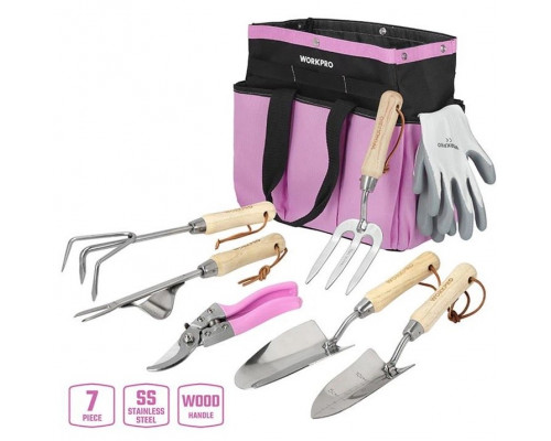 Набор садовых инструментов WORKPRO 7 предметов WP206803