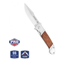 Нож складной с деревянной ручкой 140 мм WORKPRO WP381003