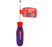 Отвертка с магнитным наконечником WORKPRO шлиц 5,5x100мм CR-V WP221016