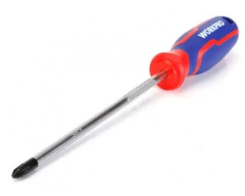 Отвертка с магнитным наконечником WORKPRO PH1x75мм CR-V WP221026