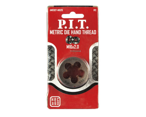 Плашка метрическая P.I.T. M16 x 2,0 мм AMED07-M1620 Плашка метрическая P.I.T. M16 x 2,0 мм AMED07-M1620