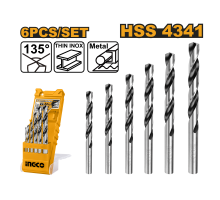 Набор сверл по металлу INGCO 6 шт. AKD1055