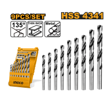 Набор сверл по металлу INGCO 9 шт. AKD1095