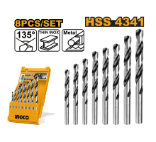 Набор сверл по металлу INGCO 8 шт. AKDB1088