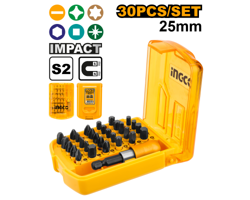 Набор ударных бит IMPACT INGCO INDUSTRIAL 30 шт. AKSD68303