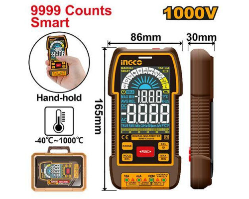 Мультиметр цифровой INGCO INDUSTRIAL 1000 В DM110004 Мультиметр цифровой INGCO INDUSTRIAL 1000 В DM110004
