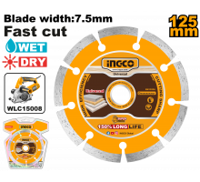 Диск алмазный сегментный INGCO INDUSTRIAL 125х22,2 мм DMD011254