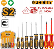 Набор отверток INGCO INDUSTRIAL 8 шт. HKSDS0838